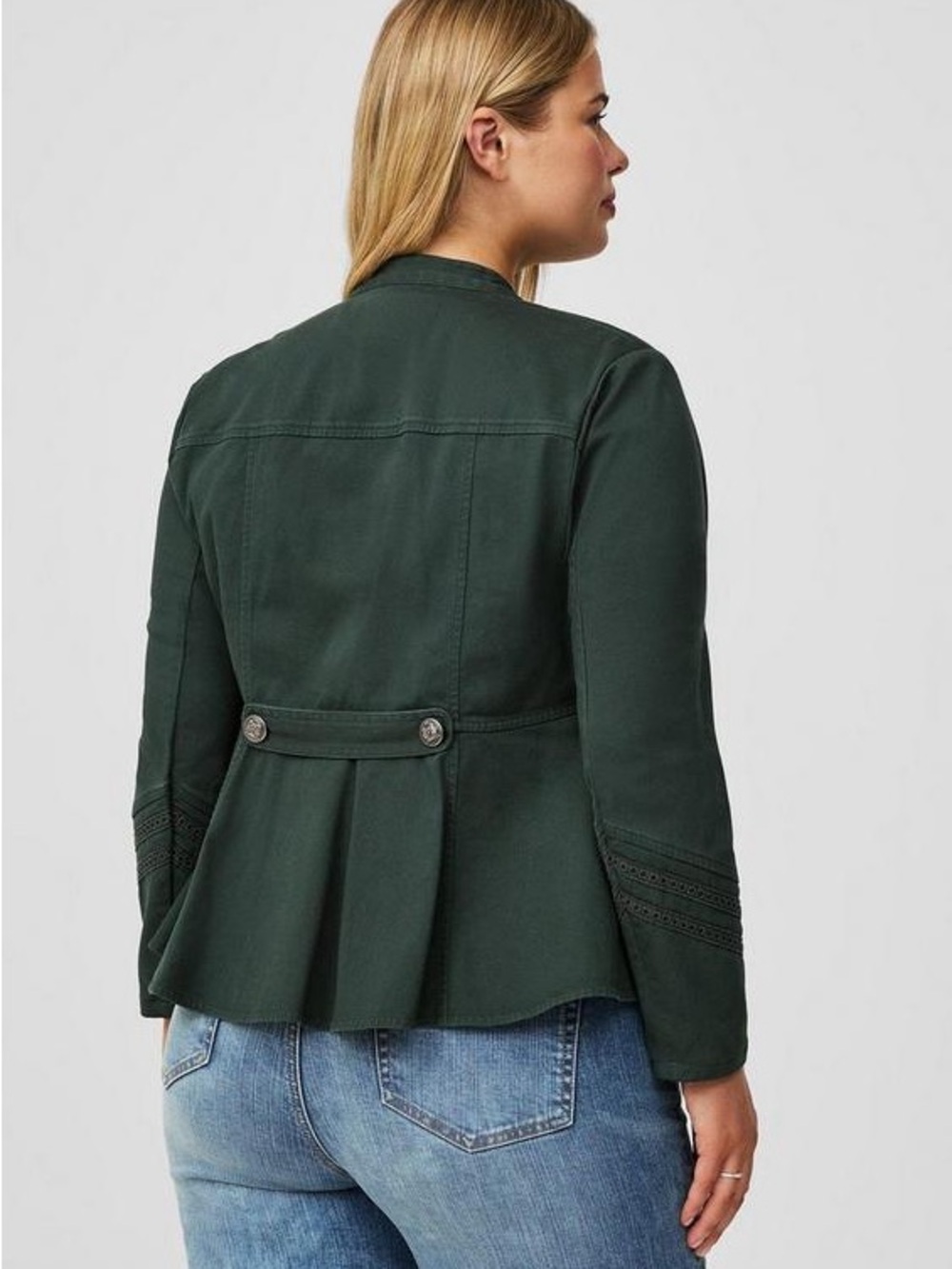NWT Torrid Twill Army Military Jacket - Picture 8 of 14